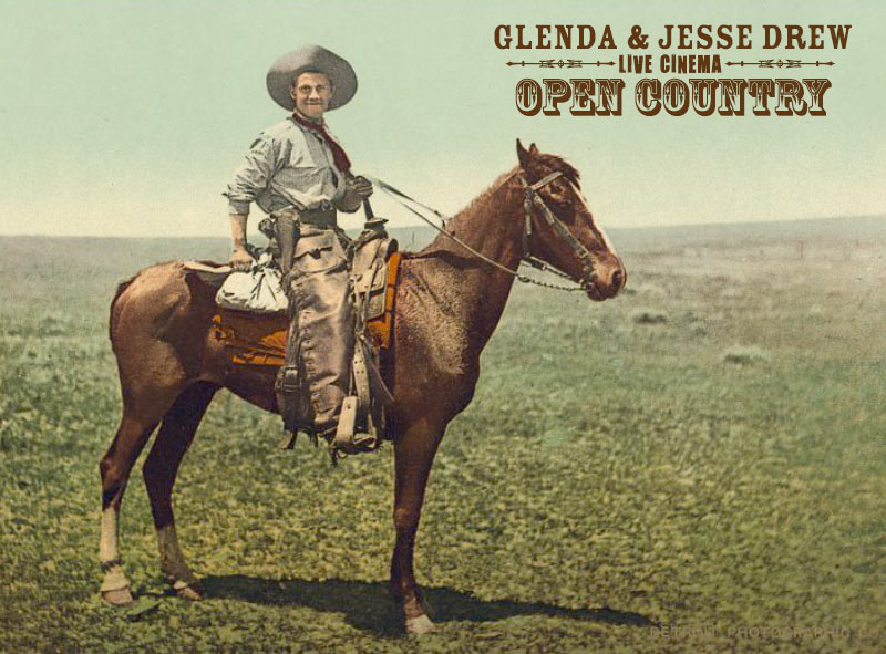 cowboy image with Open Country title